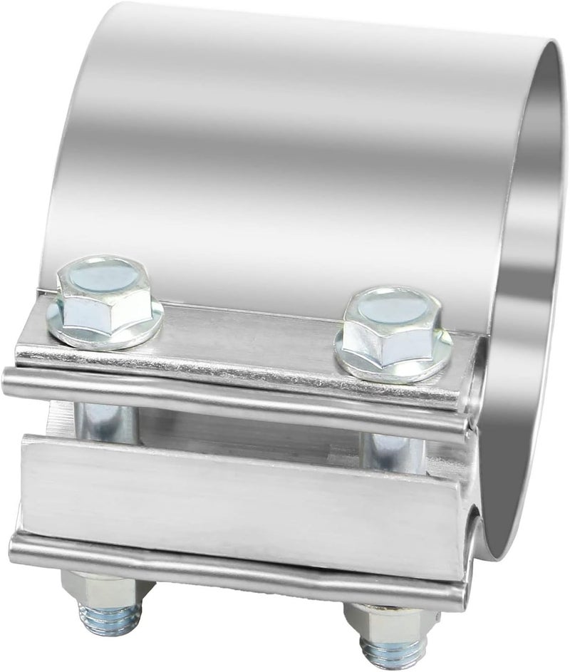 DOCAS 3.5 Inch 3.5" Butt Joint Exhaust Band Clamp Sleeve Stainless Steel 1pc - Image 3